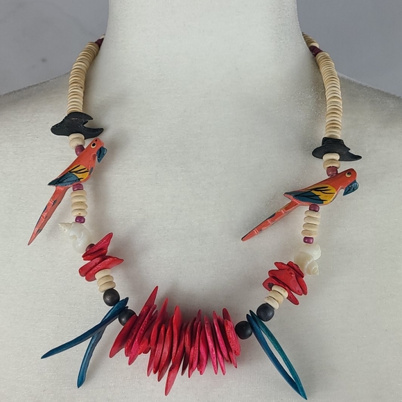 Handmade Jewelry - Novelty Tropical Parrot Necklace